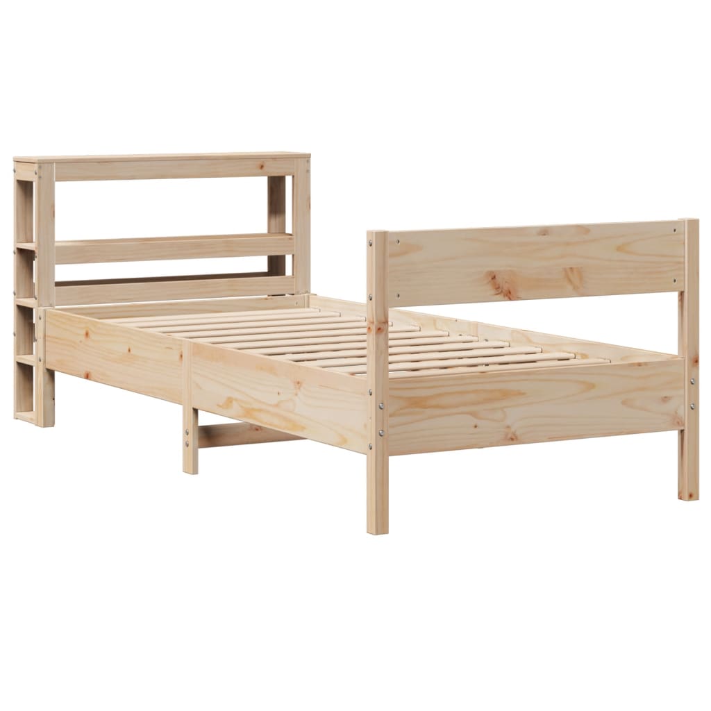 Bedframe zonder matras massief grenenhout 75x190 cm is nu te koop bij PeponiXL, paradijselijk wonen!