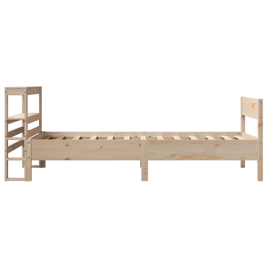 Bedframe zonder matras massief grenenhout 75x190 cm is nu te koop bij PeponiXL, paradijselijk wonen!