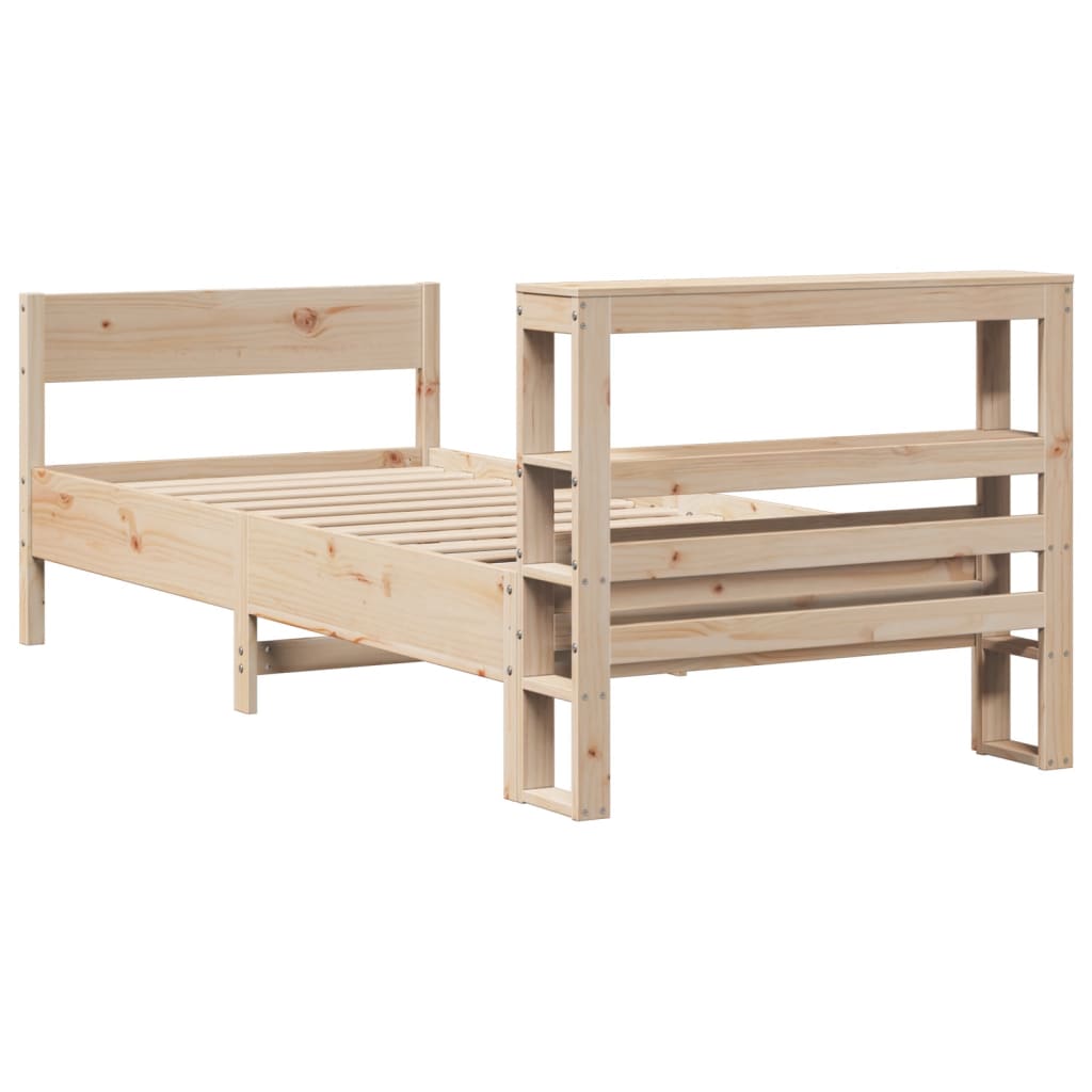 Bedframe zonder matras massief grenenhout 75x190 cm is nu te koop bij PeponiXL, paradijselijk wonen!