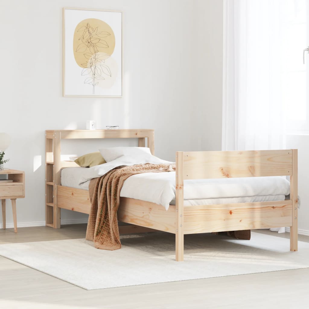 Bedframe zonder matras massief grenenhout 75x190 cm is nu te koop bij PeponiXL, paradijselijk wonen!