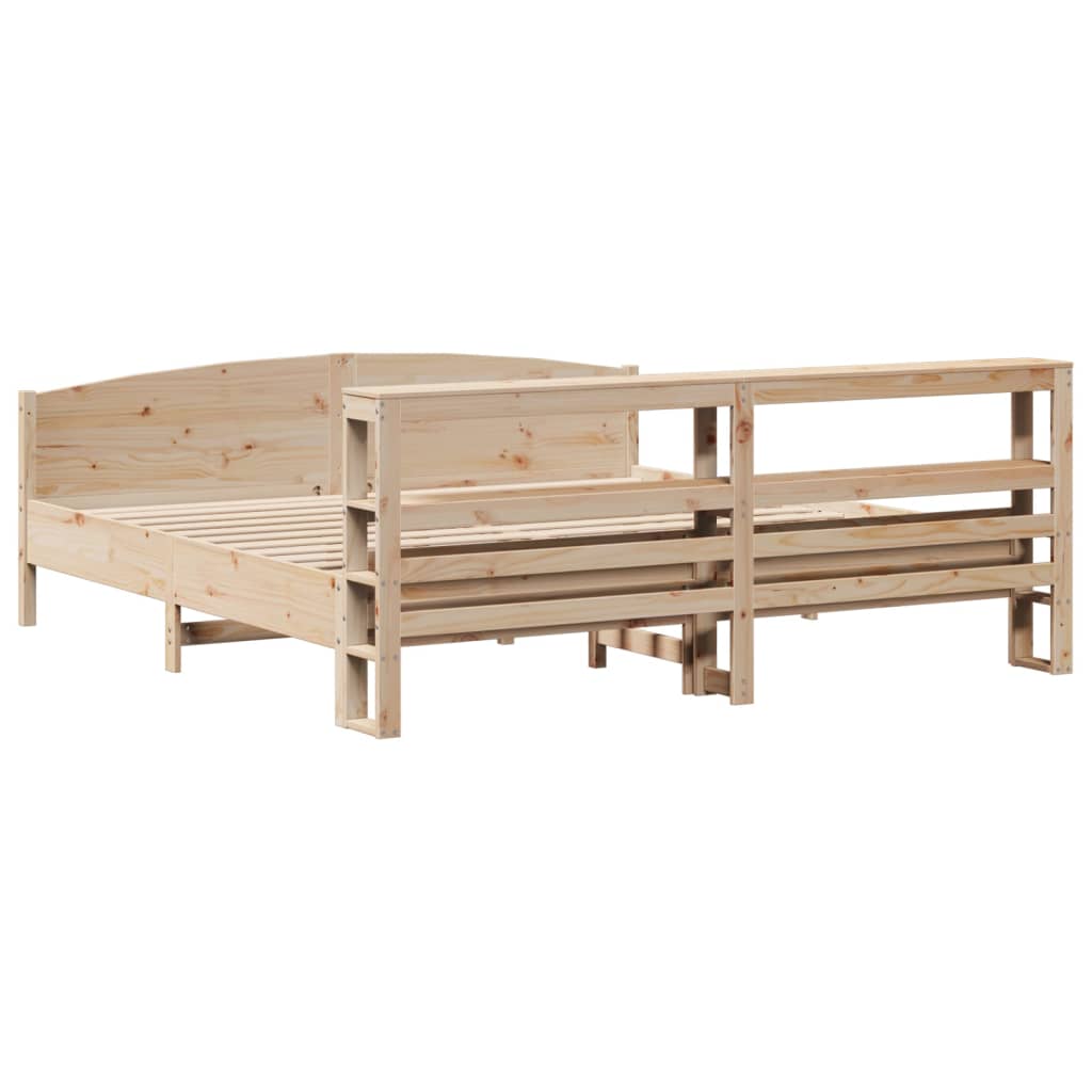 Bedframe zonder matras massief grenenhout 180x200 cm is nu te koop bij PeponiXL, paradijselijk wonen!