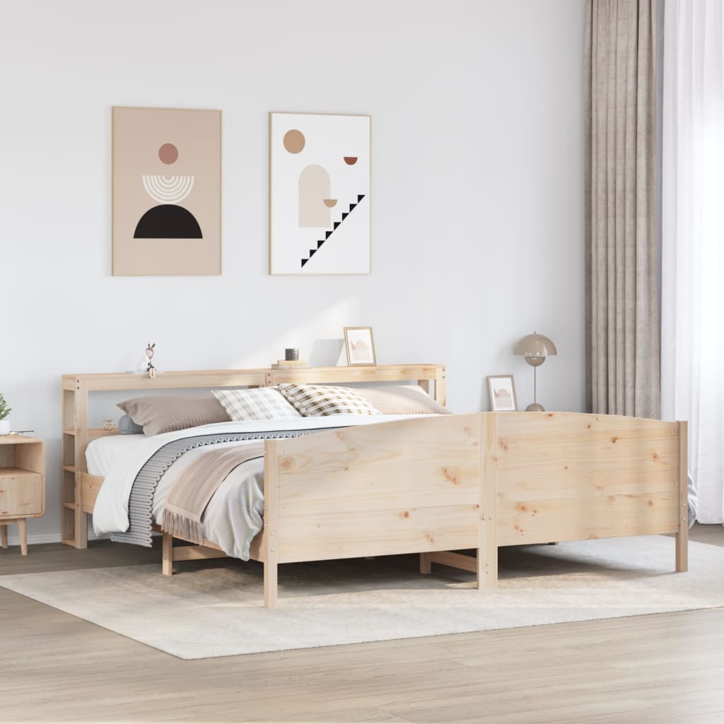 Bedframe zonder matras massief grenenhout 180x200 cm is nu te koop bij PeponiXL, paradijselijk wonen!