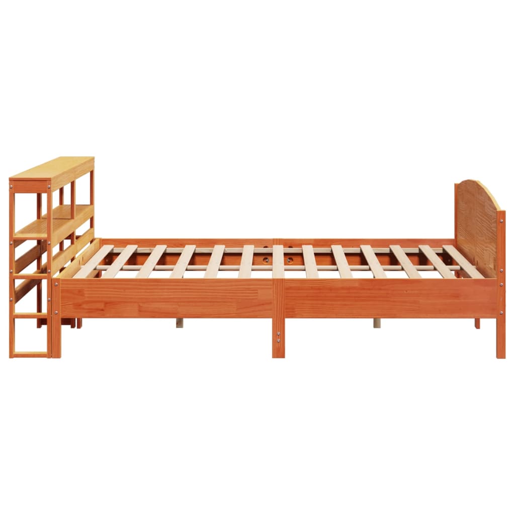 Bedframe zonder matras massief grenenhout wasbruin 180x200 cm is nu te koop bij PeponiXL, paradijselijk wonen!