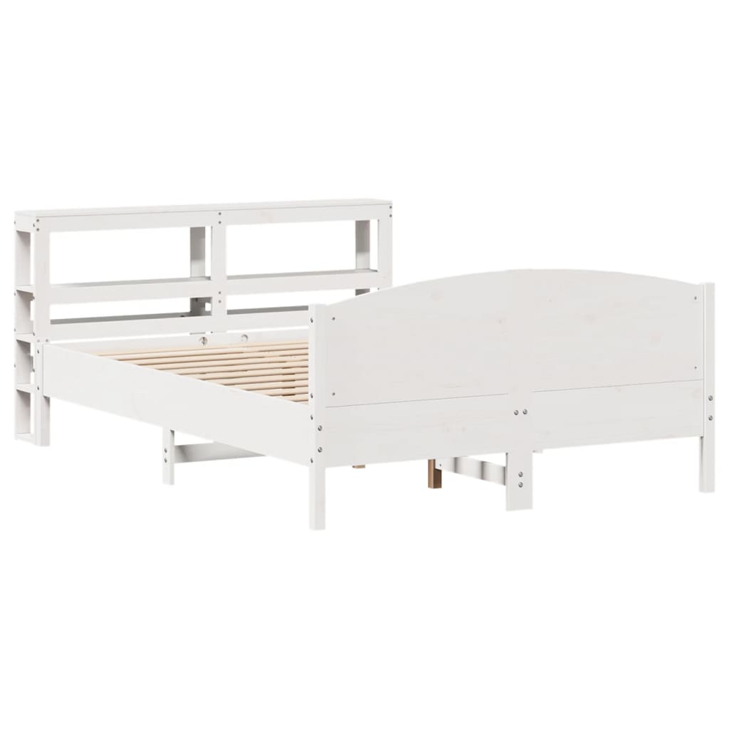 Bedframe zonder matras massief grenenhout wit 160x200 cm is nu te koop bij PeponiXL, paradijselijk wonen!
