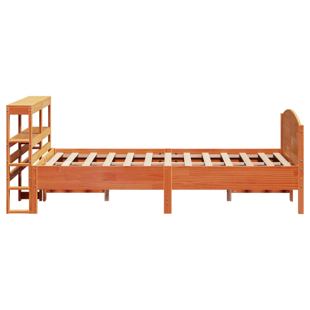 Bedframe zonder matras massief grenenhout wasbruin 150x200 cm is nu te koop bij PeponiXL, paradijselijk wonen!