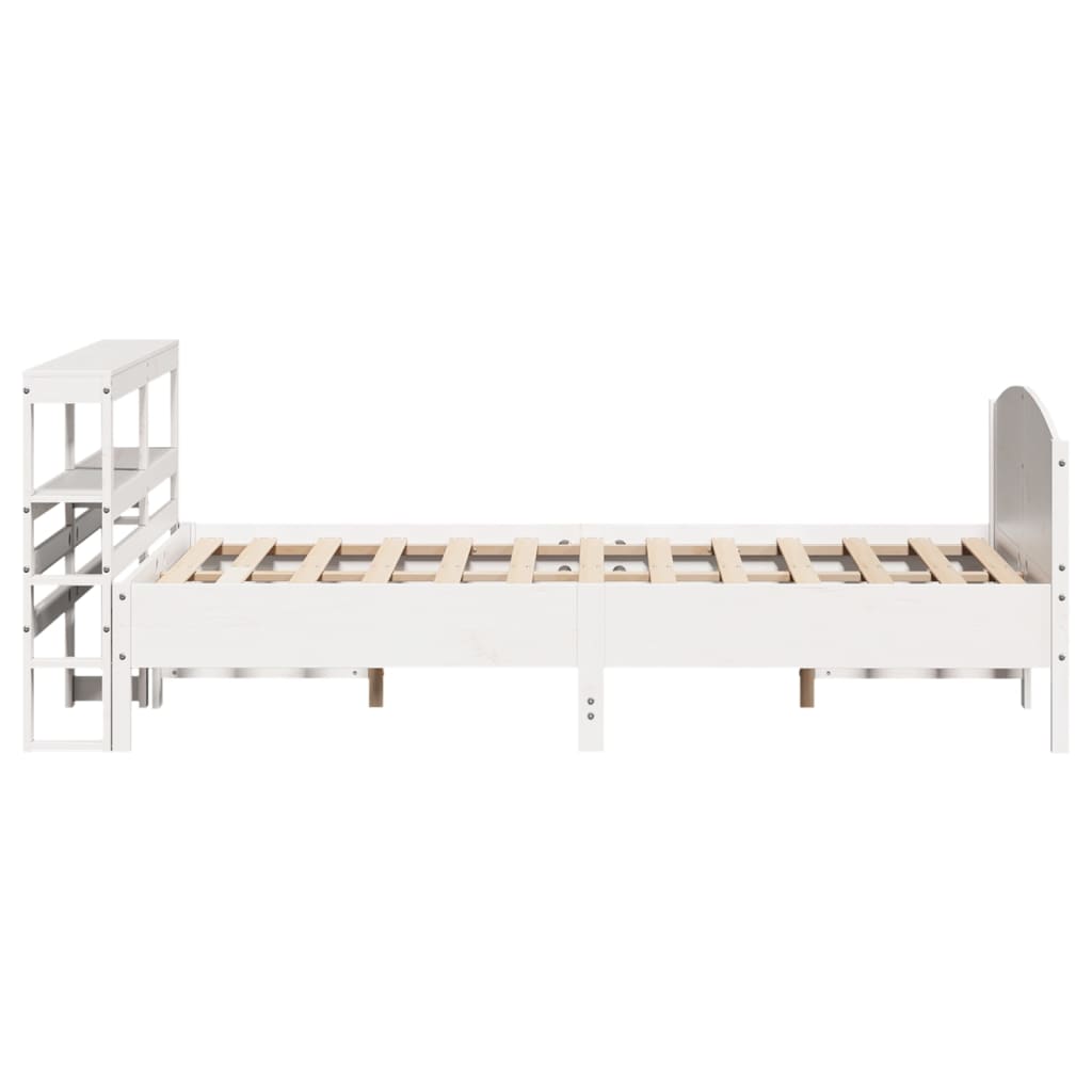 Bedframe zonder matras massief grenenhout wit 140x200 cm is nu te koop bij PeponiXL, paradijselijk wonen!