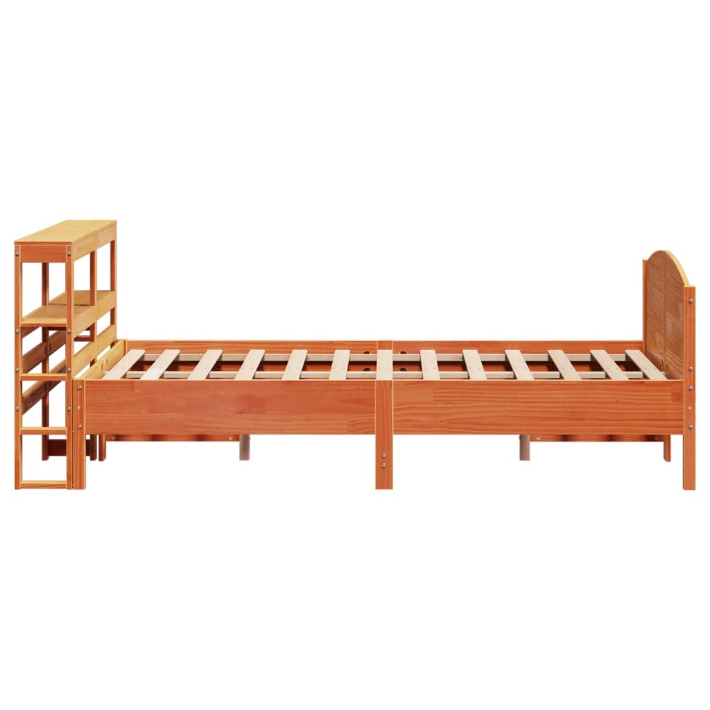 Bedframe zonder matras massief grenenhout wasbruin 140x200 cm is nu te koop bij PeponiXL, paradijselijk wonen!