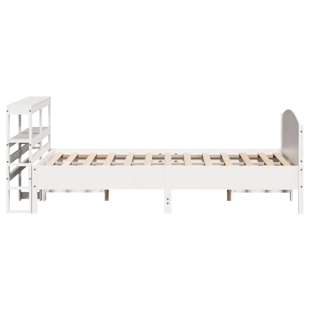 Bedframe zonder matras massief grenenhout wit 120x200 cm is nu te koop bij PeponiXL, paradijselijk wonen!