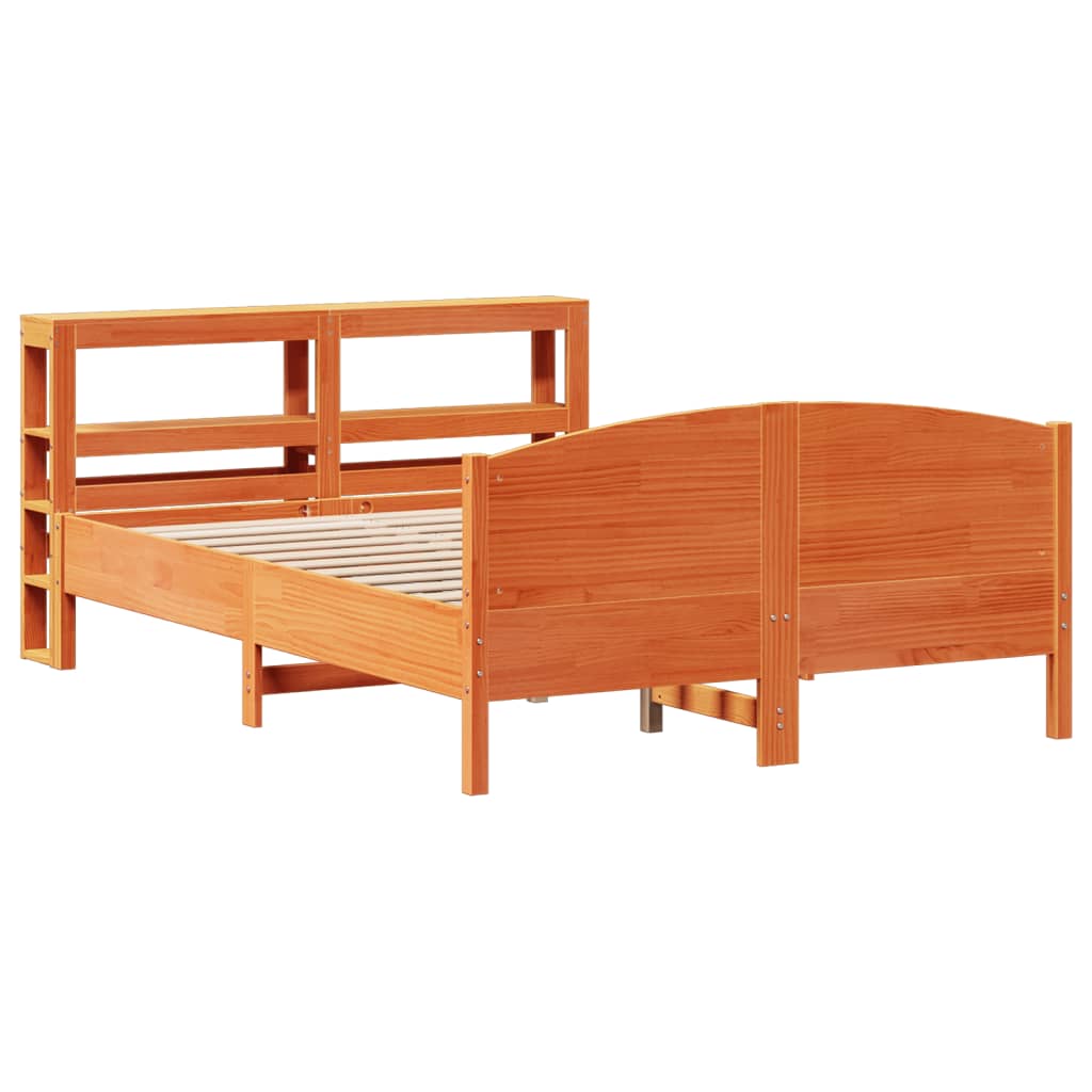 Bedframe zonder matras massief grenenhout wasbruin 120x190 cm is nu te koop bij PeponiXL, paradijselijk wonen!