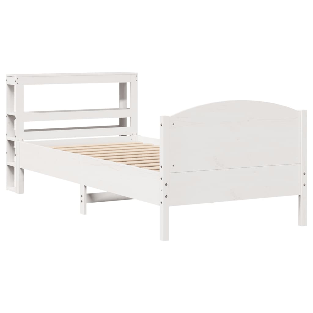 Bedframe zonder matras massief grenenhout wit 90x200 cm is nu te koop bij PeponiXL, paradijselijk wonen!
