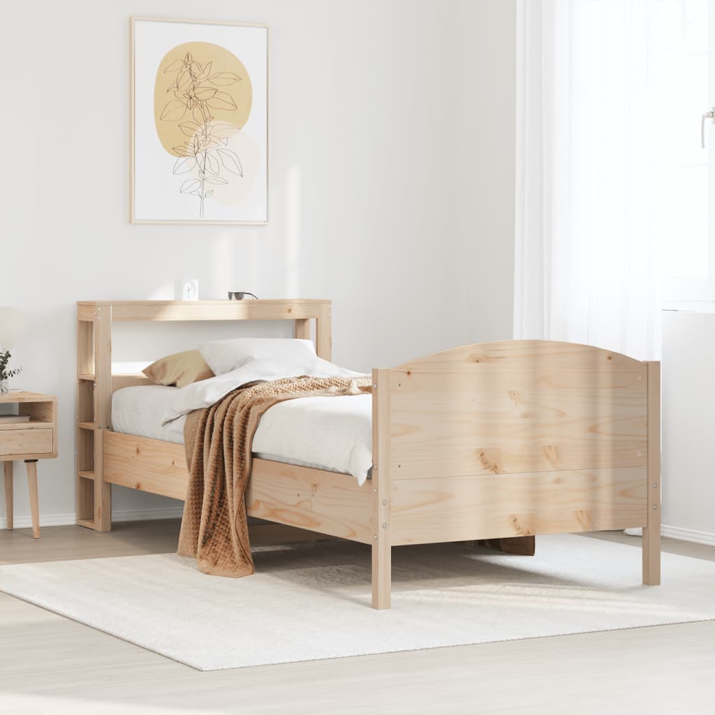 Bedframe zonder matras massief grenenhout 75x190 cm is nu te koop bij PeponiXL, paradijselijk wonen!