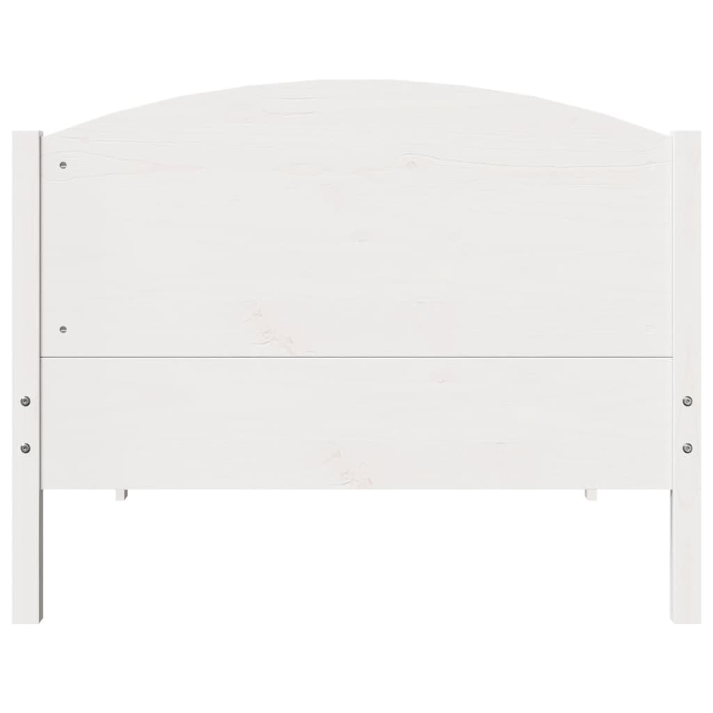Bedframe zonder matras massief grenenhout wit 75x190 cm is nu te koop bij PeponiXL, paradijselijk wonen!