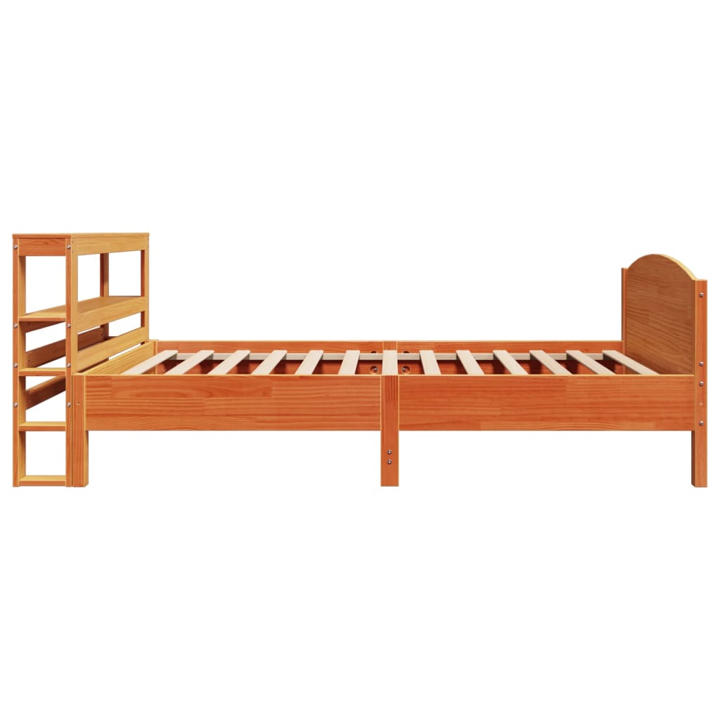 Bedframe zonder matras massief grenenhout wasbruin 75x190 cm is nu te koop bij PeponiXL, paradijselijk wonen!