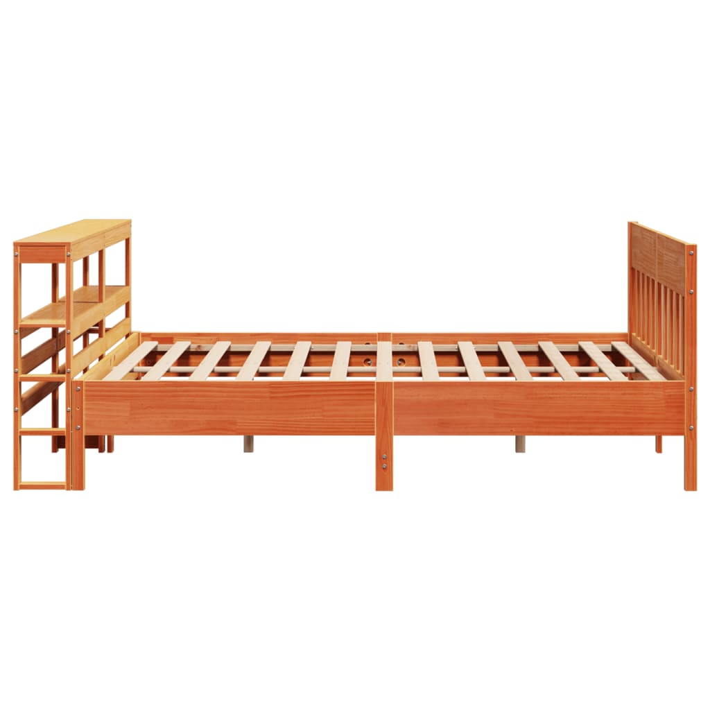 Bedframe zonder matras massief grenenhout wasbruin 180x200 cm is nu te koop bij PeponiXL, paradijselijk wonen!
