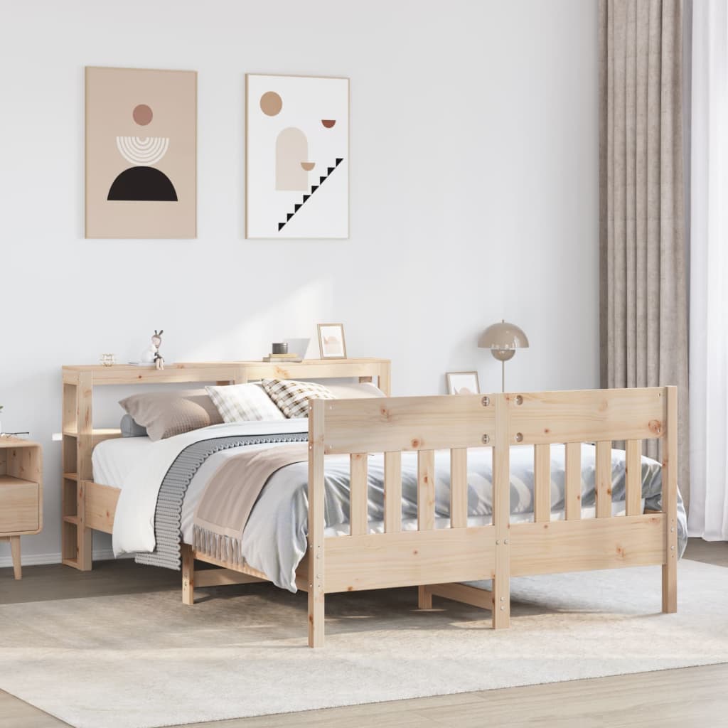 Bedframe zonder matras massief grenenhout 150x200 cm is nu te koop bij PeponiXL, paradijselijk wonen!