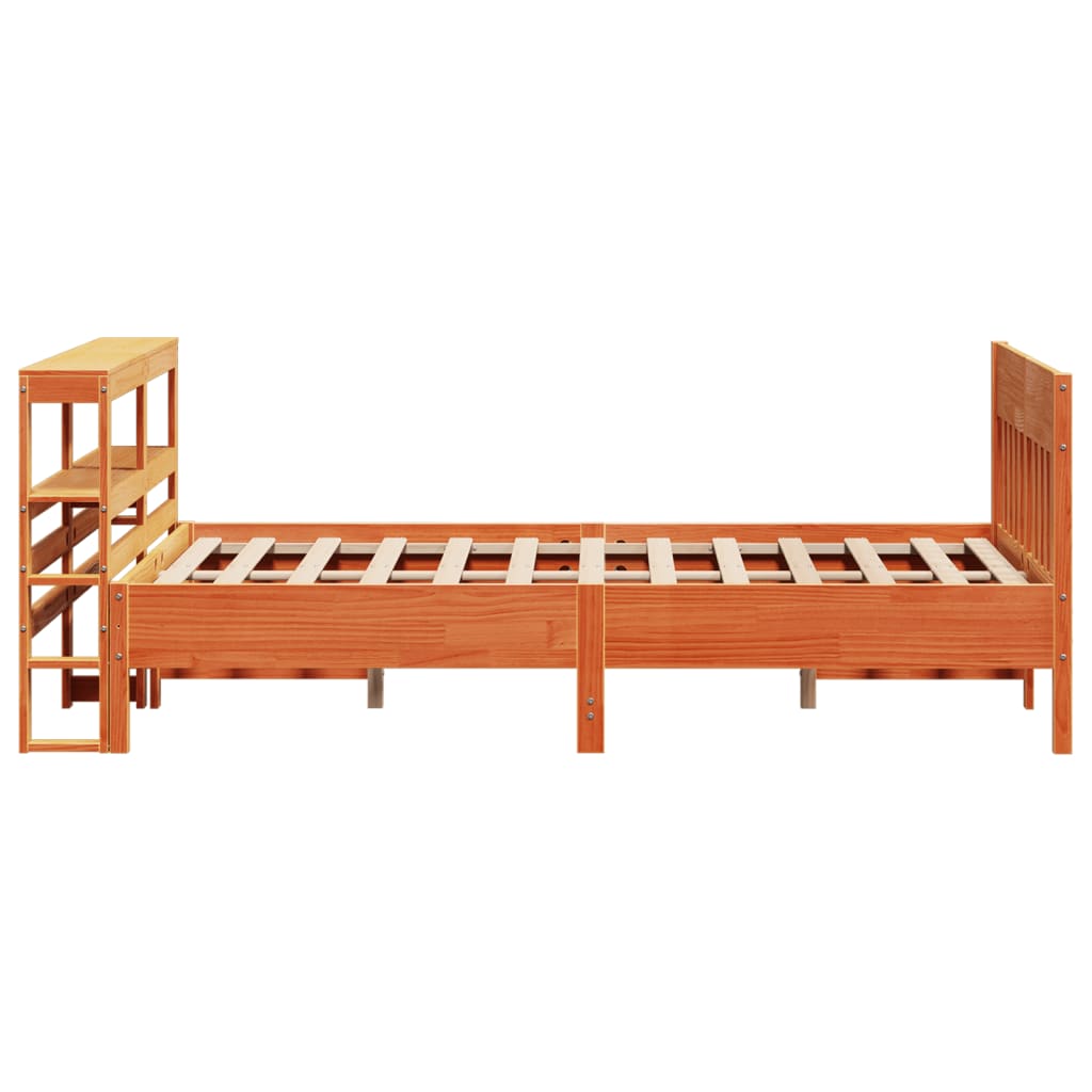 Bedframe zonder matras massief grenenhout wasbruin 150x200 cm is nu te koop bij PeponiXL, paradijselijk wonen!