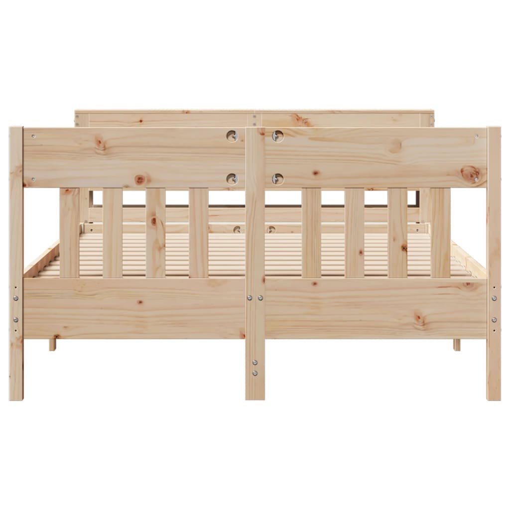 Bedframe zonder matras massief grenenhout 120x200 cm is nu te koop bij PeponiXL, paradijselijk wonen!