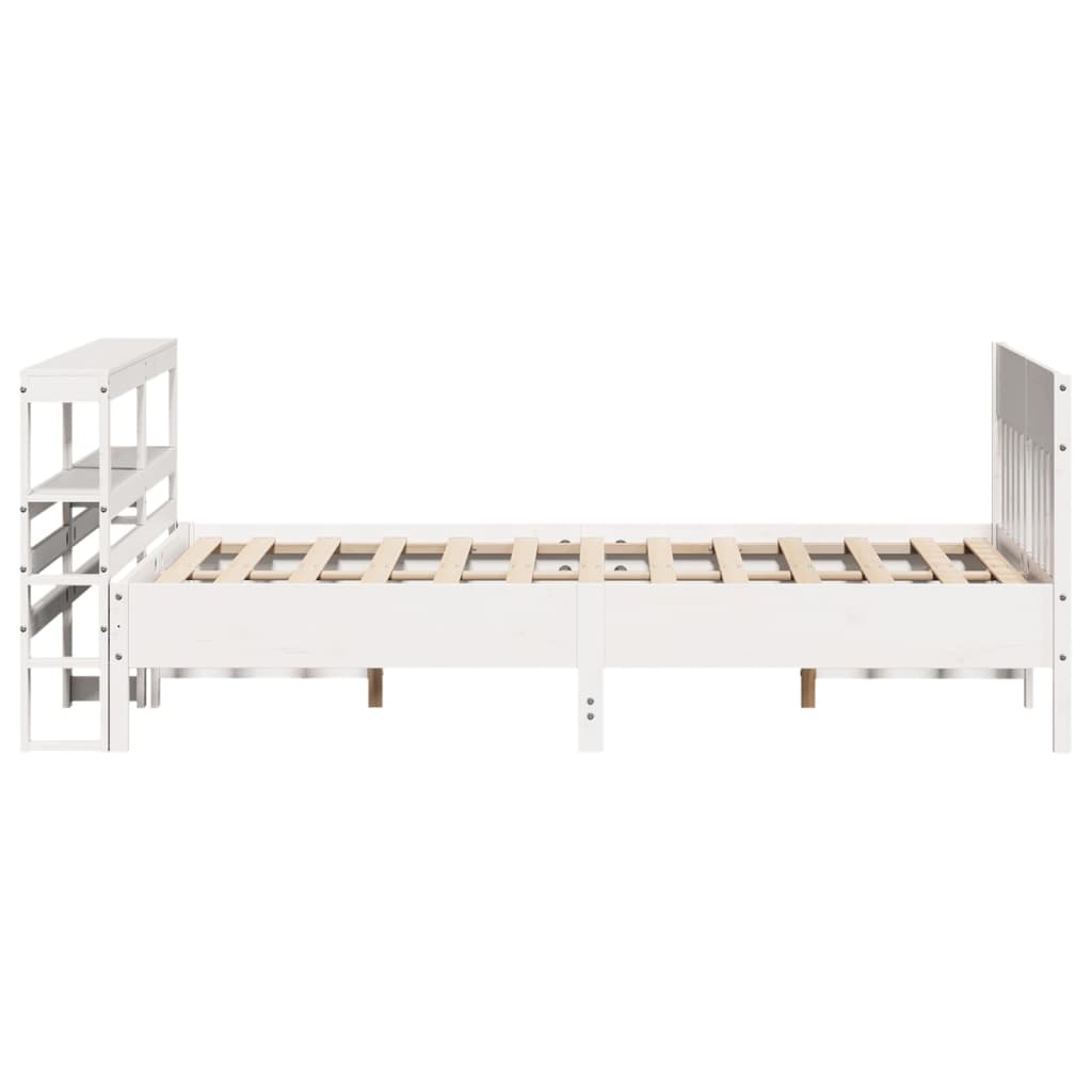 Bedframe zonder matras massief grenenhout wit 120x200 cm is nu te koop bij PeponiXL, paradijselijk wonen!