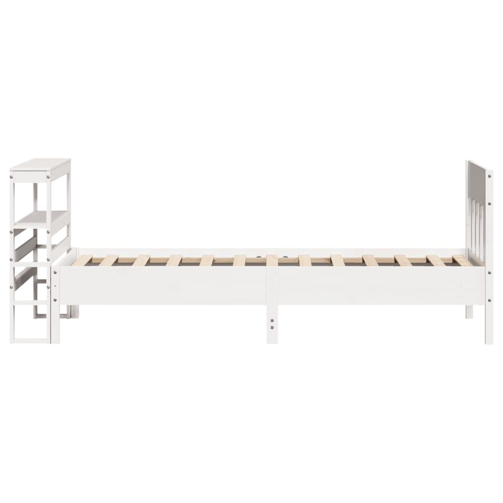 Bedframe zonder matras massief grenenhout wit 90x200 cm is nu te koop bij PeponiXL, paradijselijk wonen!