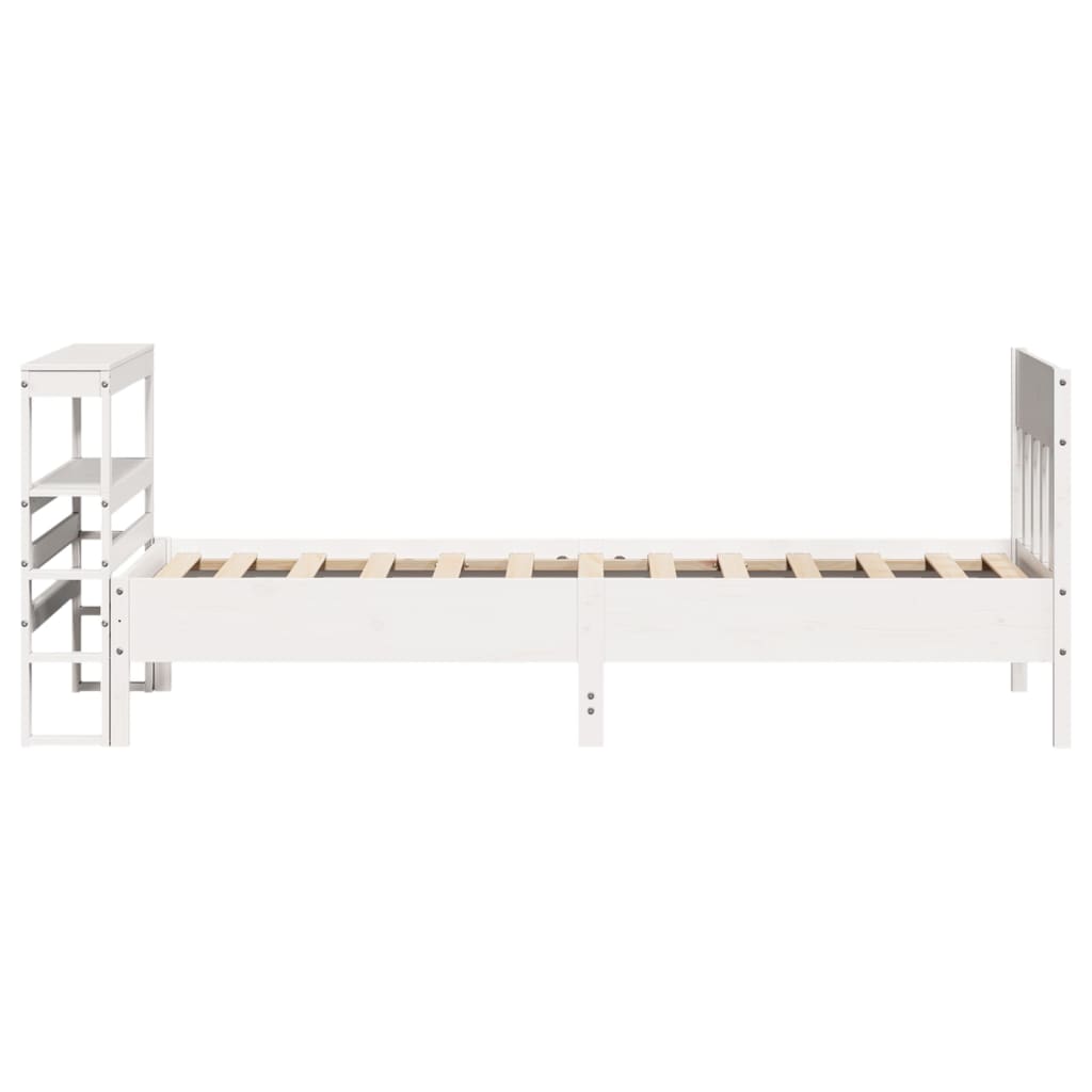 Bedframe zonder matras massief grenenhout wit 90x190 cm is nu te koop bij PeponiXL, paradijselijk wonen!