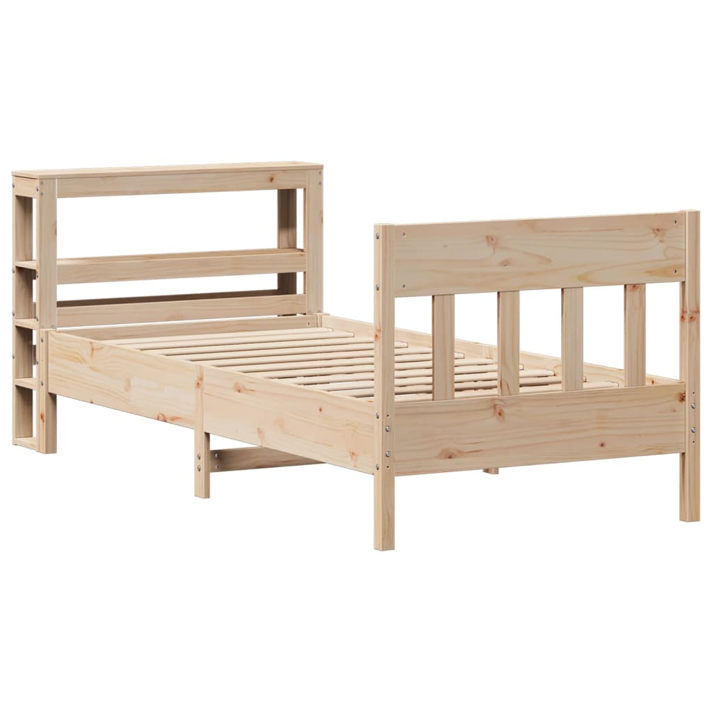 Bedframe zonder matras massief grenenhout 75x190 cm is nu te koop bij PeponiXL, paradijselijk wonen!