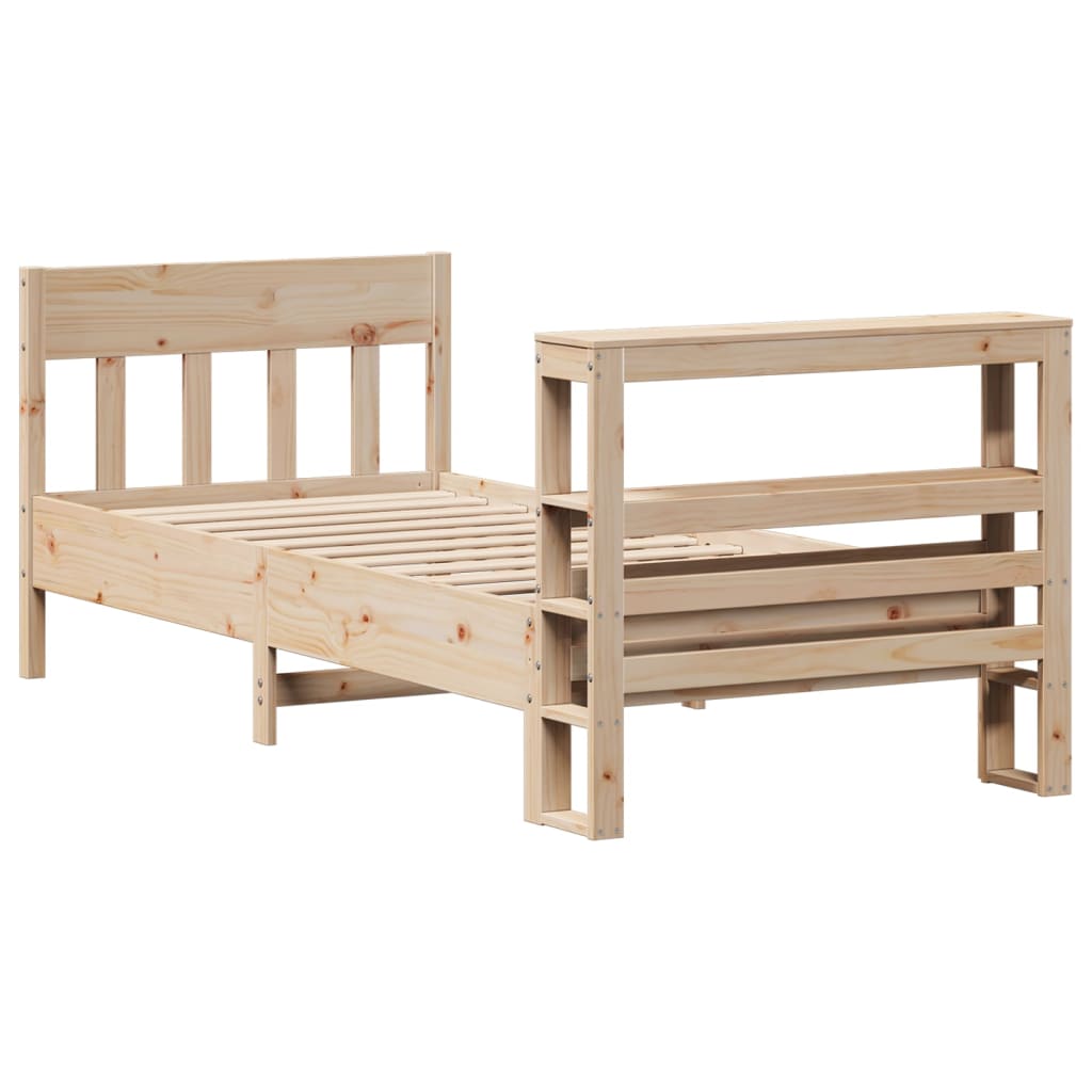 Bedframe zonder matras massief grenenhout 75x190 cm is nu te koop bij PeponiXL, paradijselijk wonen!
