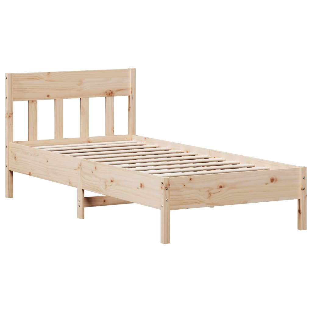 Bedframe zonder matras massief grenenhout 75x190 cm is nu te koop bij PeponiXL, paradijselijk wonen!