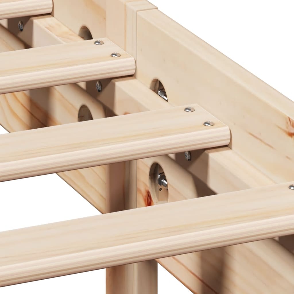 Bedframe zonder matras massief grenenhout 75x190 cm is nu te koop bij PeponiXL, paradijselijk wonen!