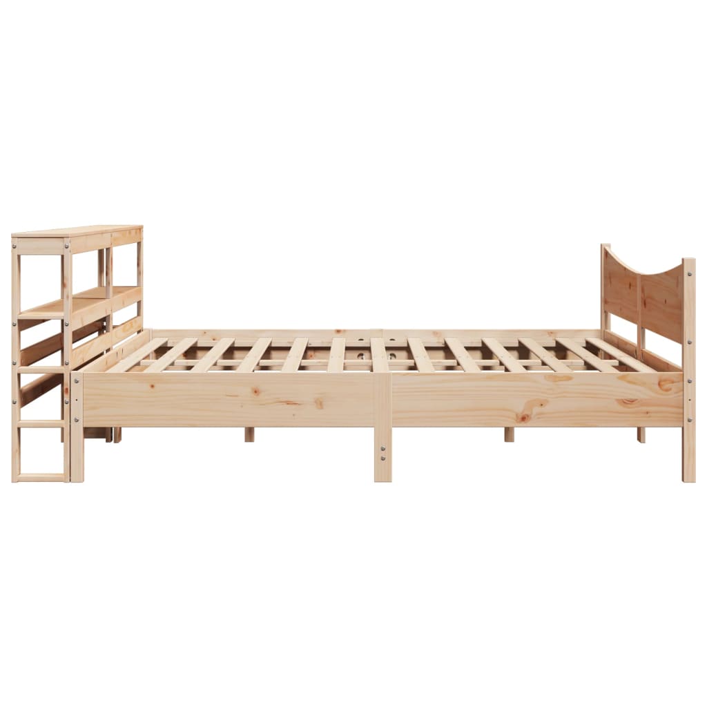 Bedframe met hoofdbord massief grenenhout 180x200 cm is nu te koop bij PeponiXL, paradijselijk wonen!