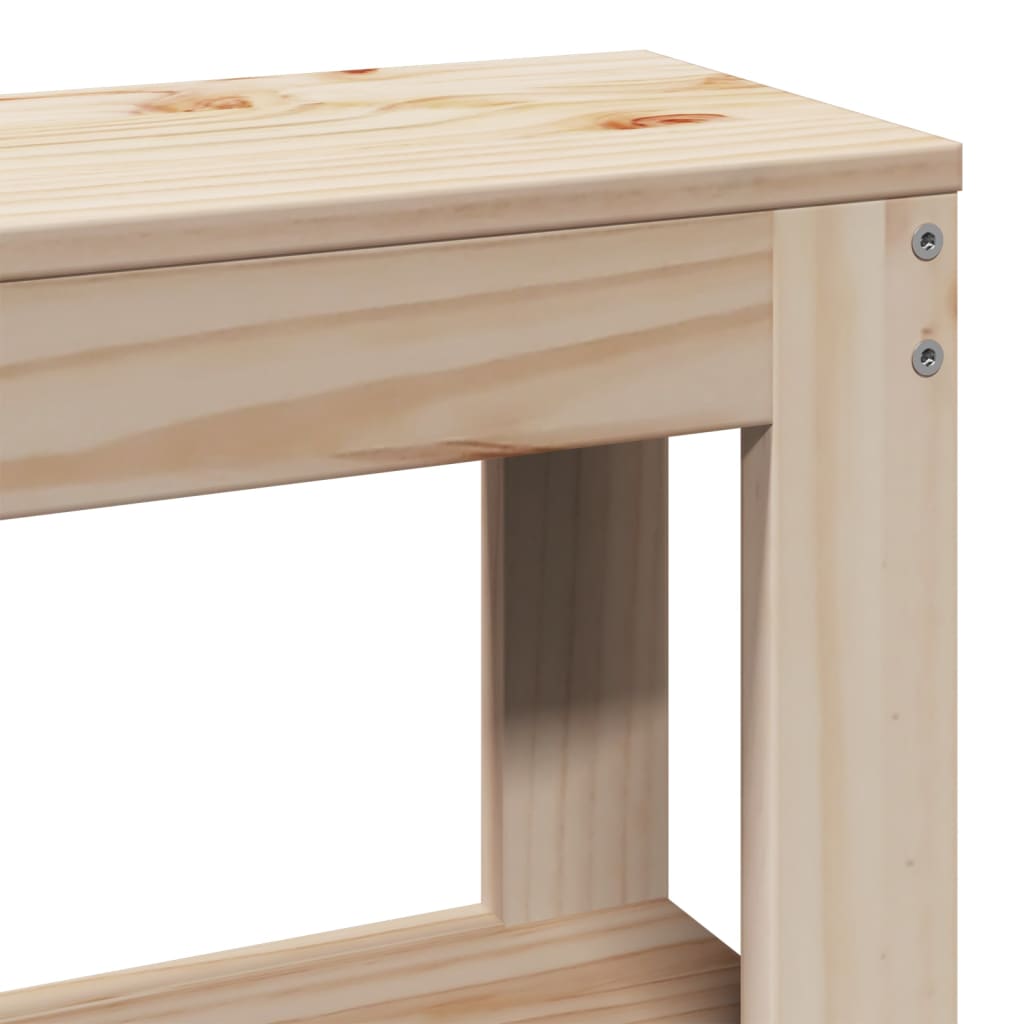 Bedframe met hoofdbord massief grenenhout 75x190 cm is nu te koop bij PeponiXL, paradijselijk wonen!