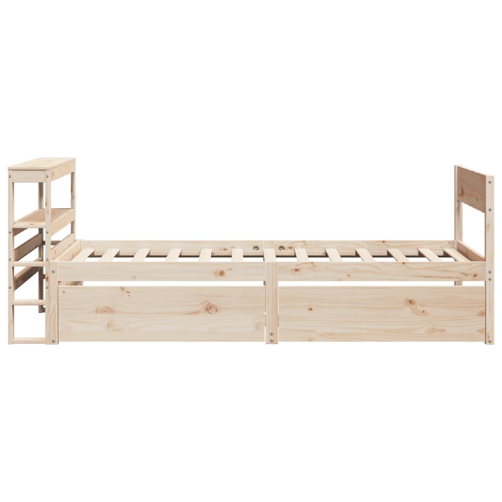 Bedframe zonder matras massief grenenhout 75x190 cm is nu te koop bij PeponiXL, paradijselijk wonen!