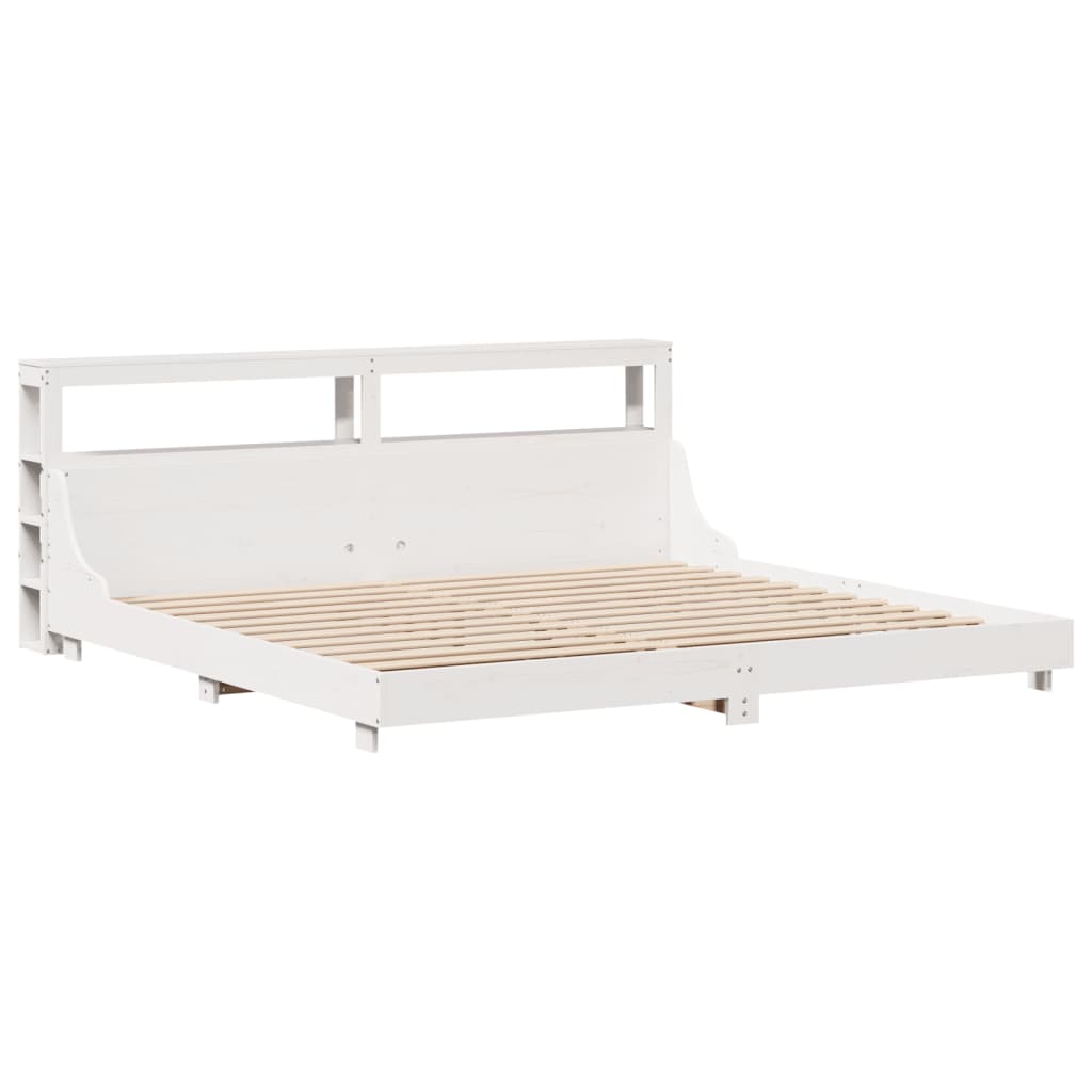 Bedframe zonder matras massief grenenhout wit 180x200 cm is nu te koop bij PeponiXL, paradijselijk wonen!