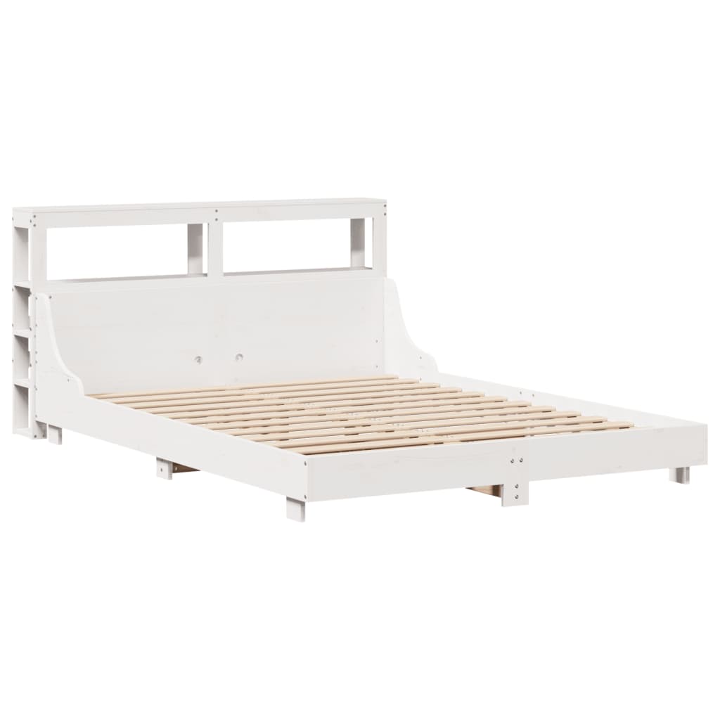Bedframe zonder matras massief grenenhout wit 140x200 cm is nu te koop bij PeponiXL, paradijselijk wonen!