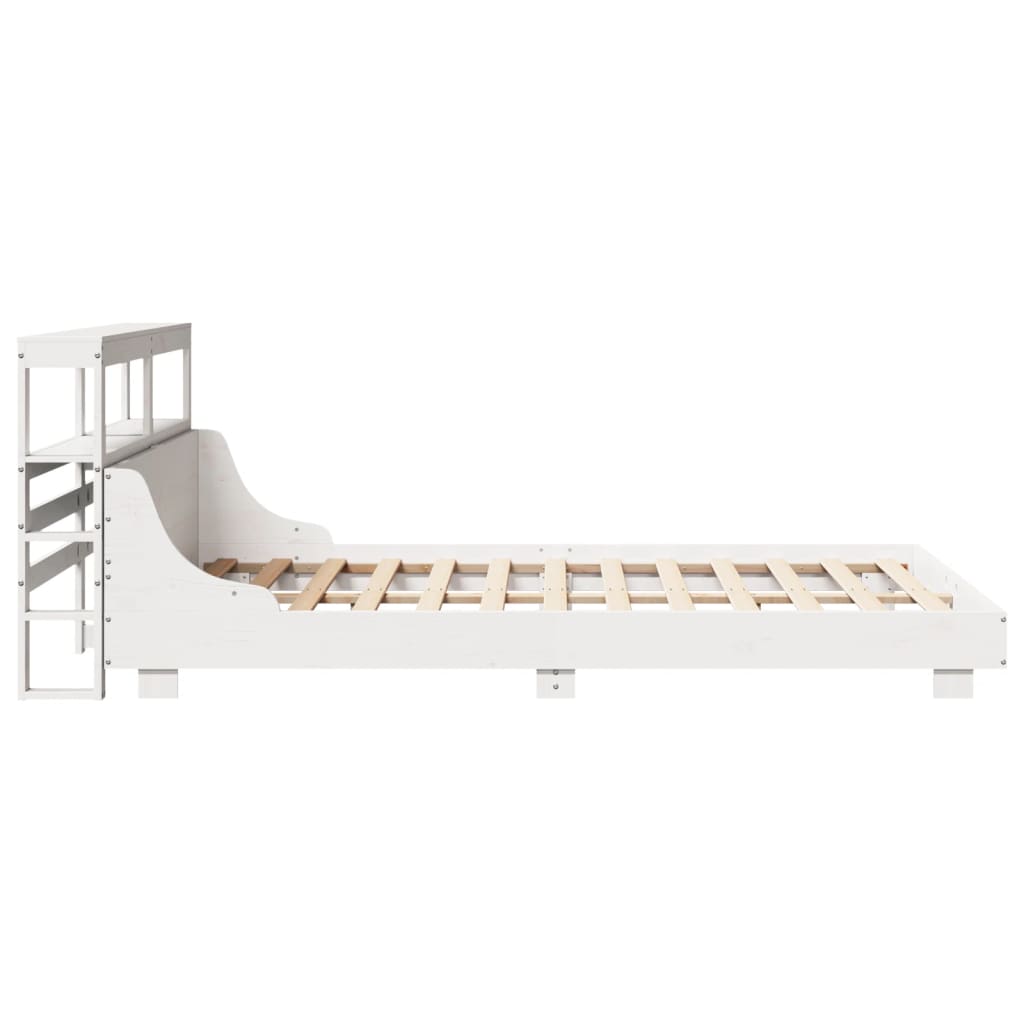 Bedframe zonder matras massief grenenhout wit 140x200 cm is nu te koop bij PeponiXL, paradijselijk wonen!