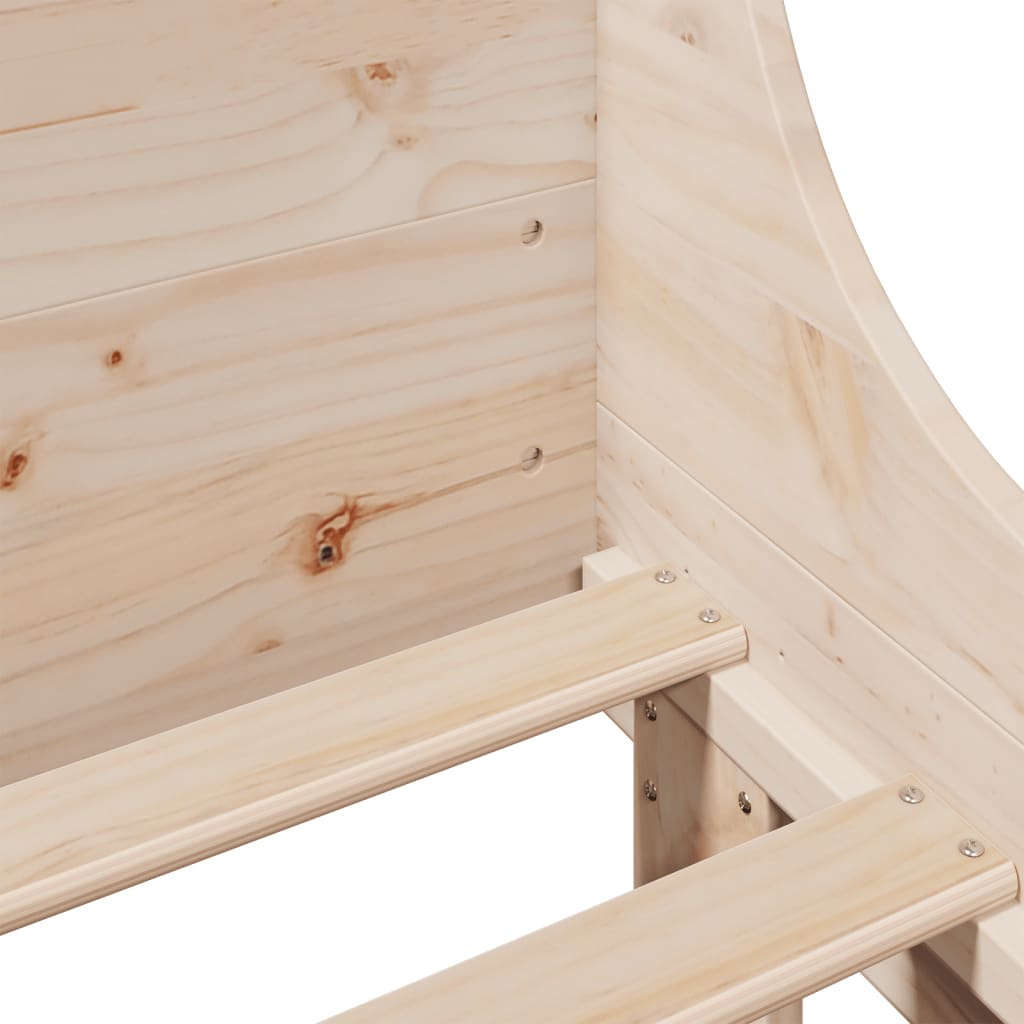 Bedframe zonder matras massief grenenhout 120x200 cm is nu te koop bij PeponiXL, paradijselijk wonen!