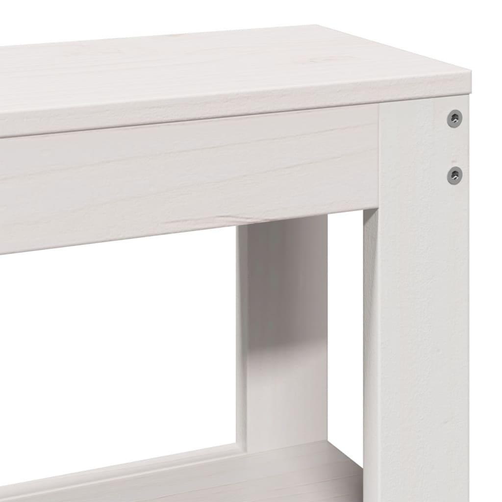 Bedframe zonder matras massief grenenhout wit 120x200 cm is nu te koop bij PeponiXL, paradijselijk wonen!