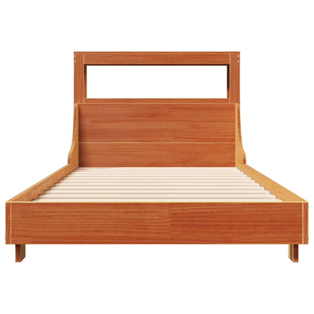 Bedframe zonder matras massief grenenhout wasbruin 100x200 cm is nu te koop bij PeponiXL, paradijselijk wonen!