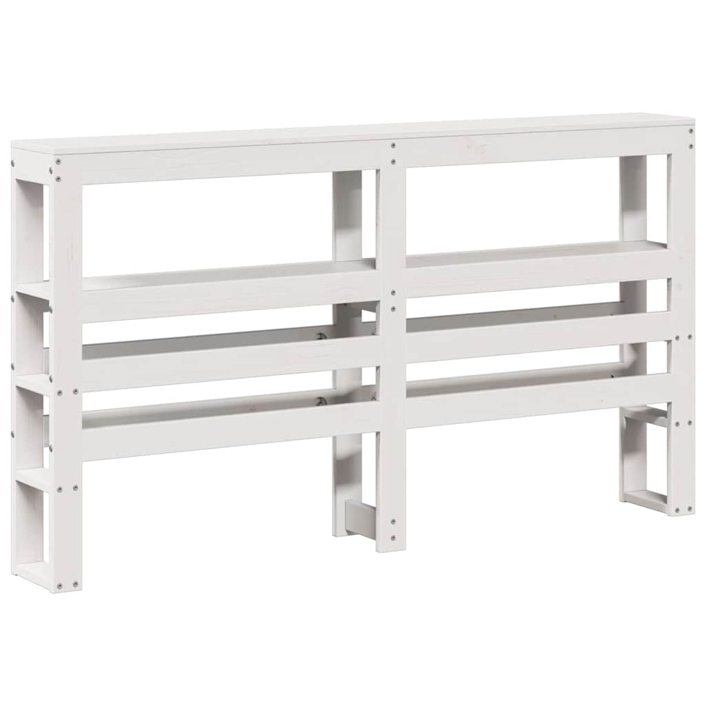 Bedframe zonder matras massief grenenhout wit 120x190 cm is nu te koop bij PeponiXL, paradijselijk wonen!