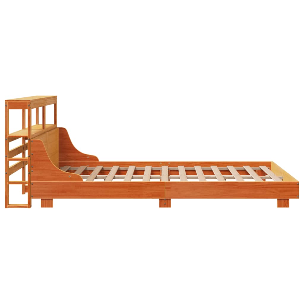 Bedframe zonder matras massief grenenhout wasbruin 120x190 cm is nu te koop bij PeponiXL, paradijselijk wonen!