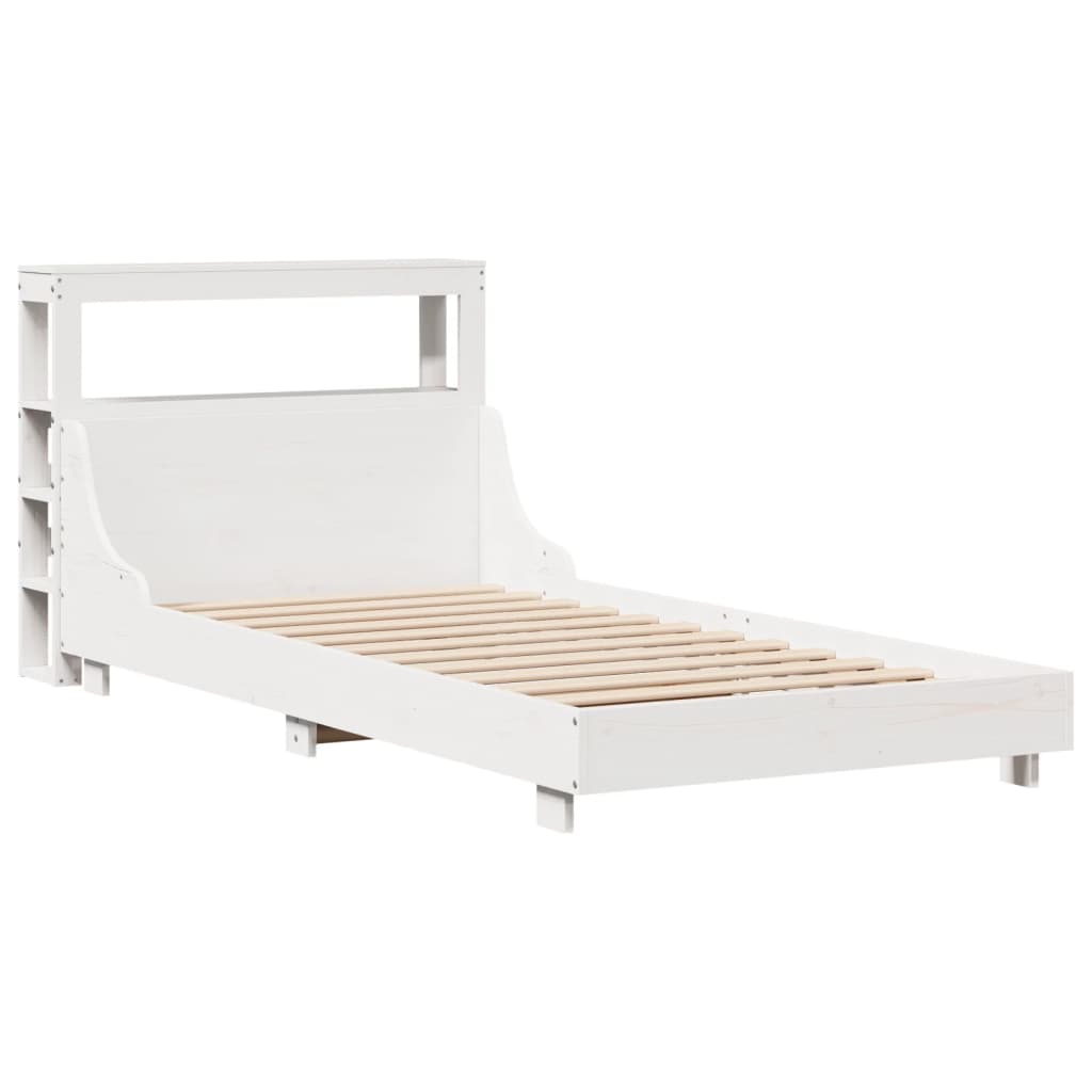 Bedframe zonder matras massief grenenhout wit 90x190 cm is nu te koop bij PeponiXL, paradijselijk wonen!