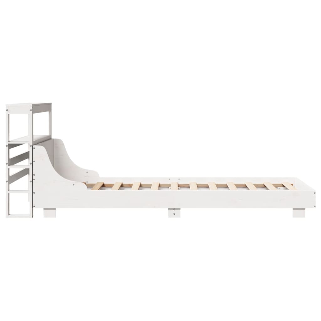 Bedframe zonder matras massief grenenhout wit 90x190 cm is nu te koop bij PeponiXL, paradijselijk wonen!
