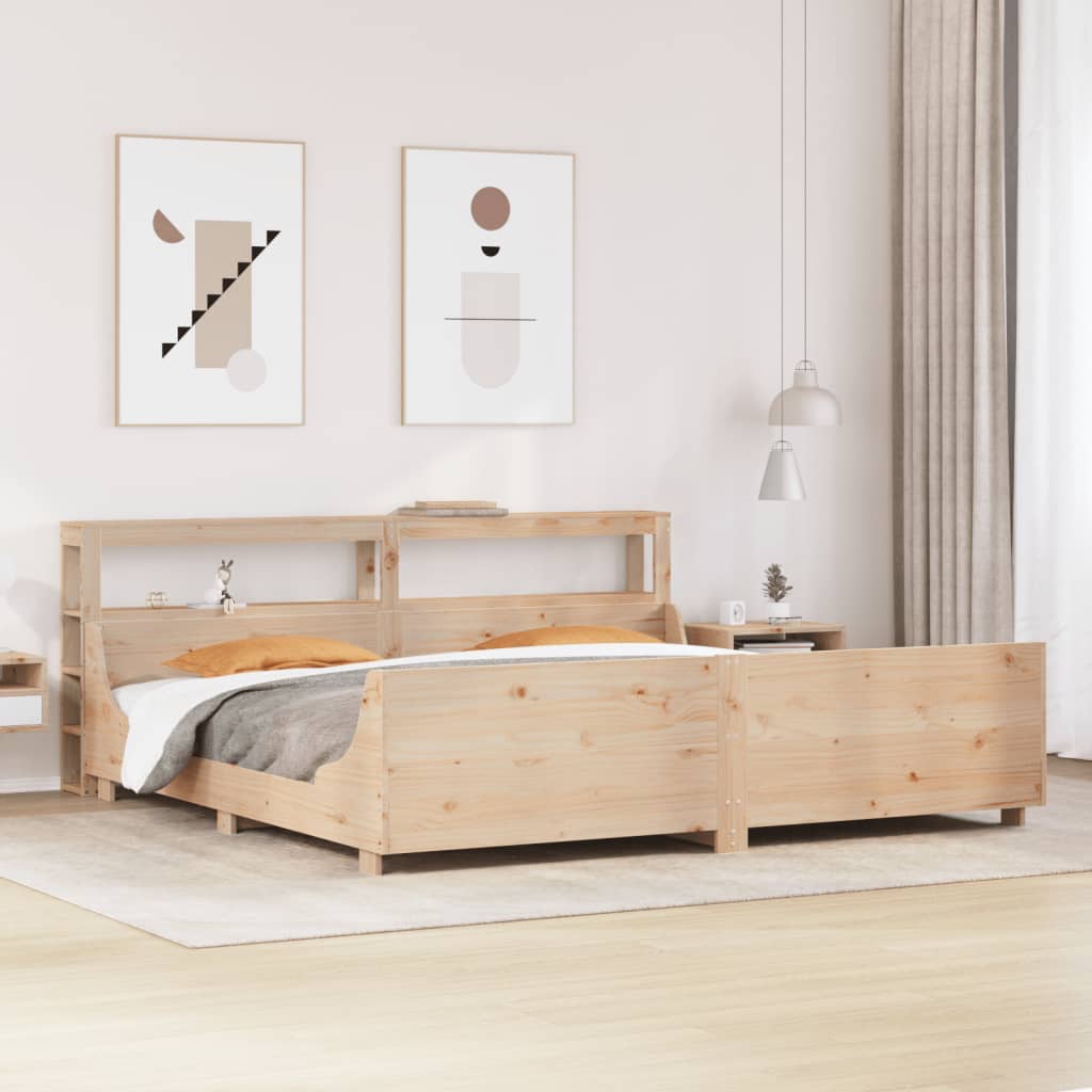 Bedframe zonder matras massief grenenhout 180x200 cm is nu te koop bij PeponiXL, paradijselijk wonen!
