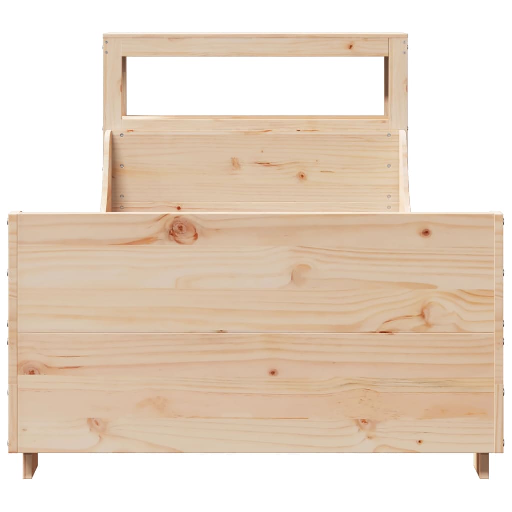 Bedframe zonder matras massief grenenhout 90x200 cm is nu te koop bij PeponiXL, paradijselijk wonen!