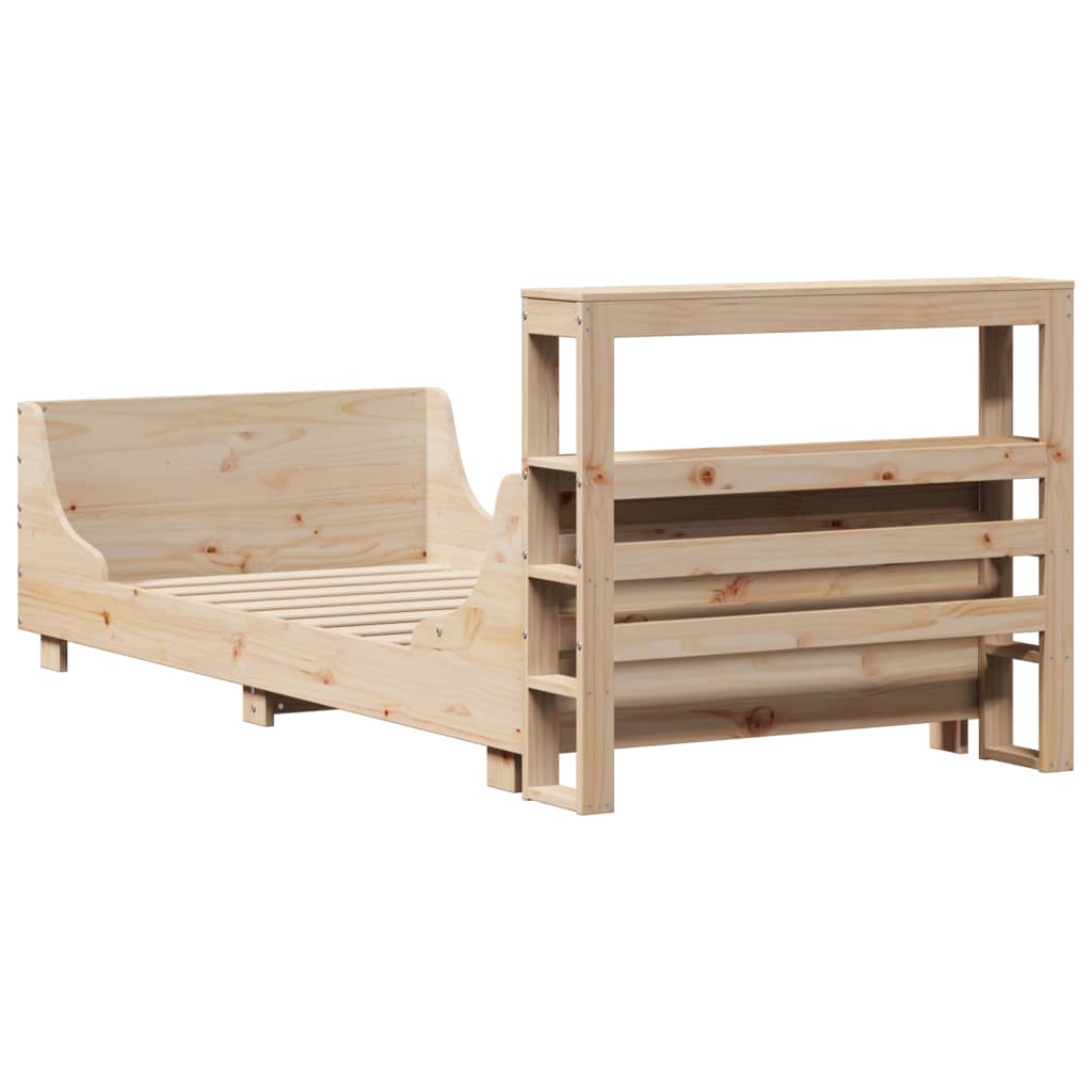 Bedframe zonder matras massief grenenhout 90x200 cm is nu te koop bij PeponiXL, paradijselijk wonen!