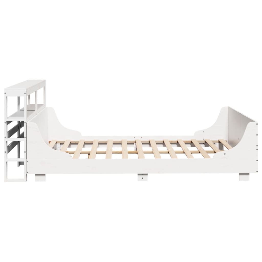 Bedframe zonder matras massief grenenhout wit 120x190 cm is nu te koop bij PeponiXL, paradijselijk wonen!