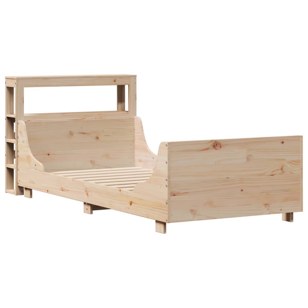 Bedframe zonder matras massief grenenhout 75x190 cm is nu te koop bij PeponiXL, paradijselijk wonen!