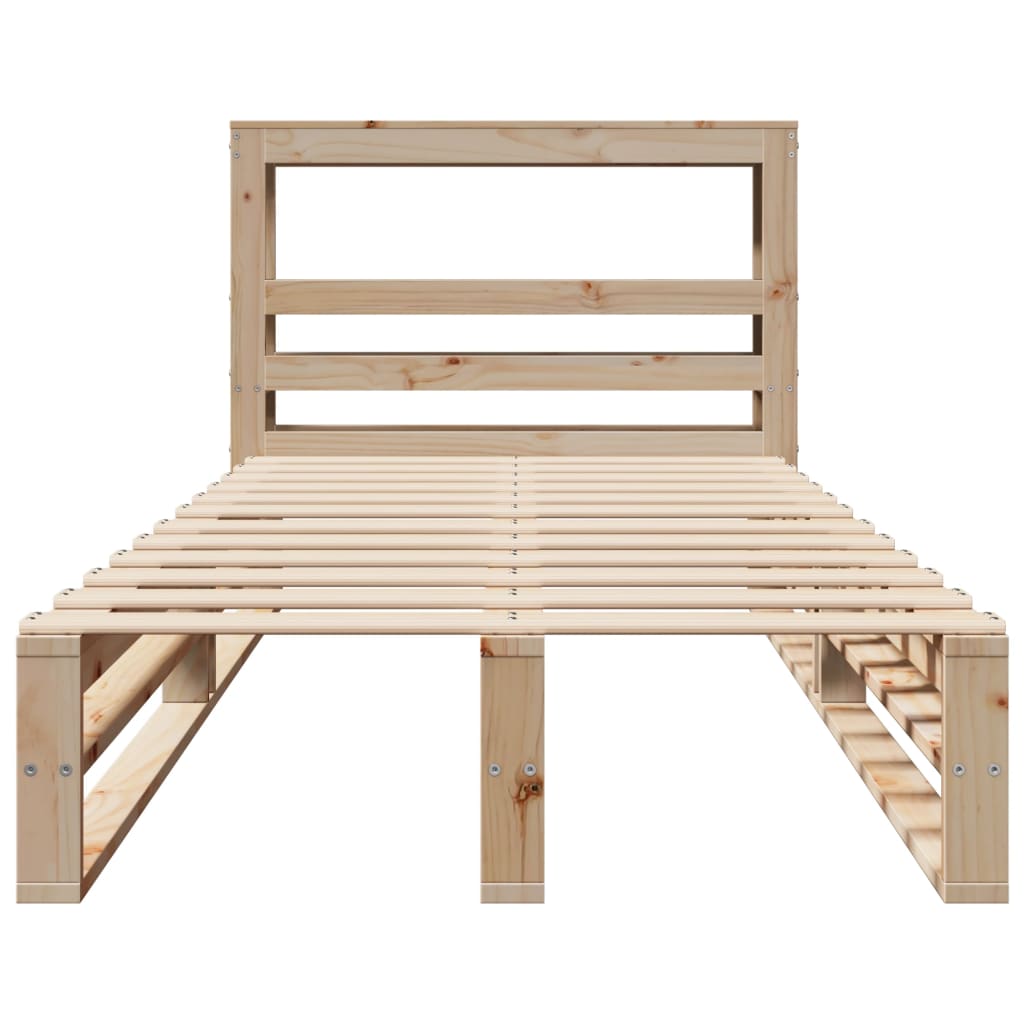 Bedframe zonder matras massief grenenhout 90x200 cm is nu te koop bij PeponiXL, paradijselijk wonen!