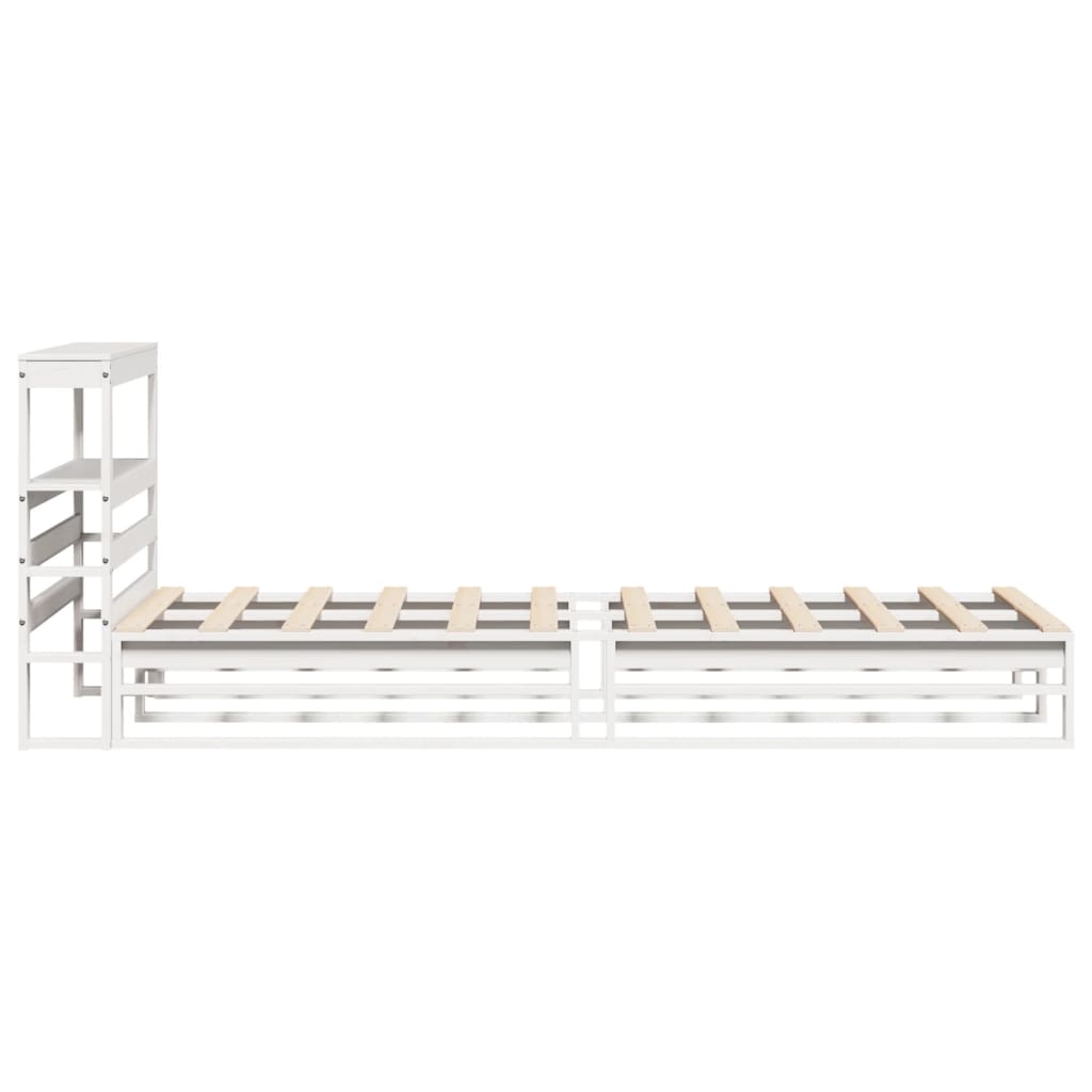 Bedframe zonder matras massief grenenhout wit 90x200 cm is nu te koop bij PeponiXL, paradijselijk wonen!