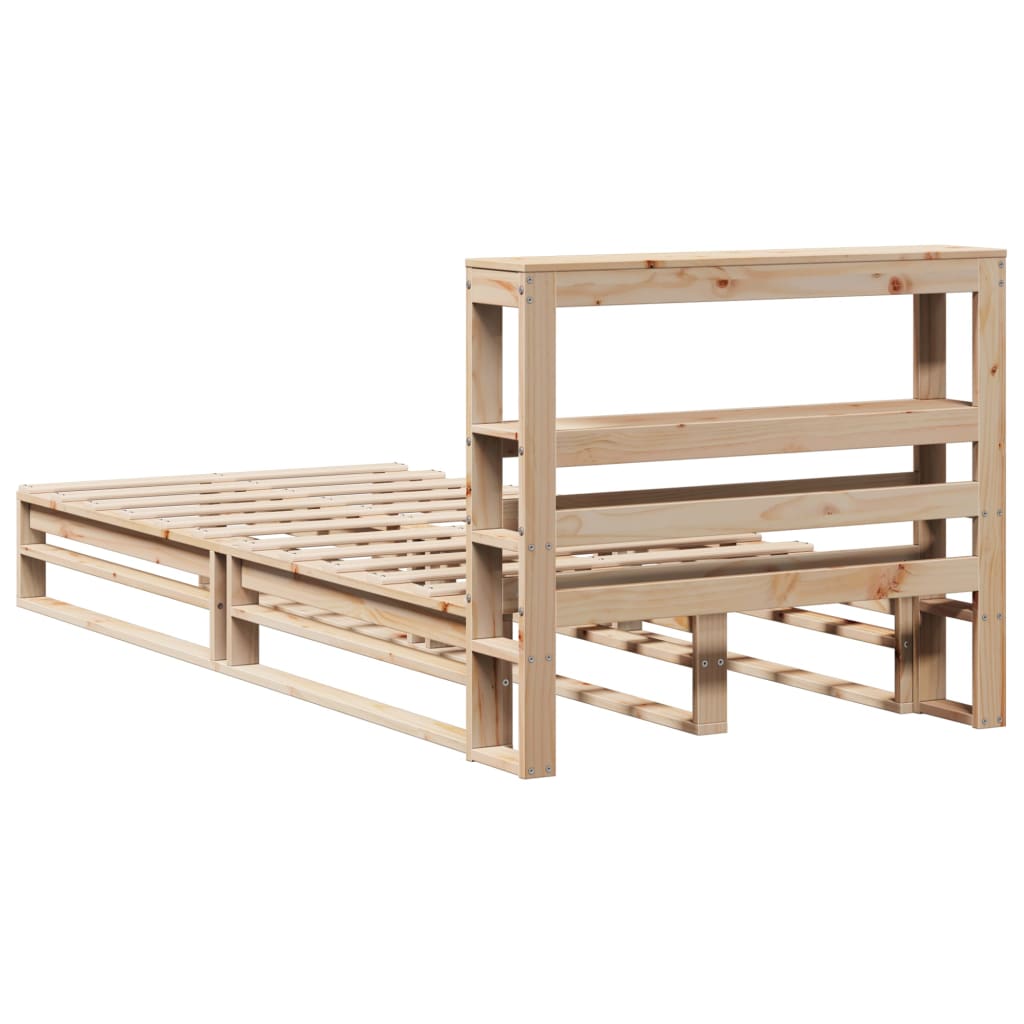 Bedframe zonder matras massief grenenhout 100x200 cm is nu te koop bij PeponiXL, paradijselijk wonen!
