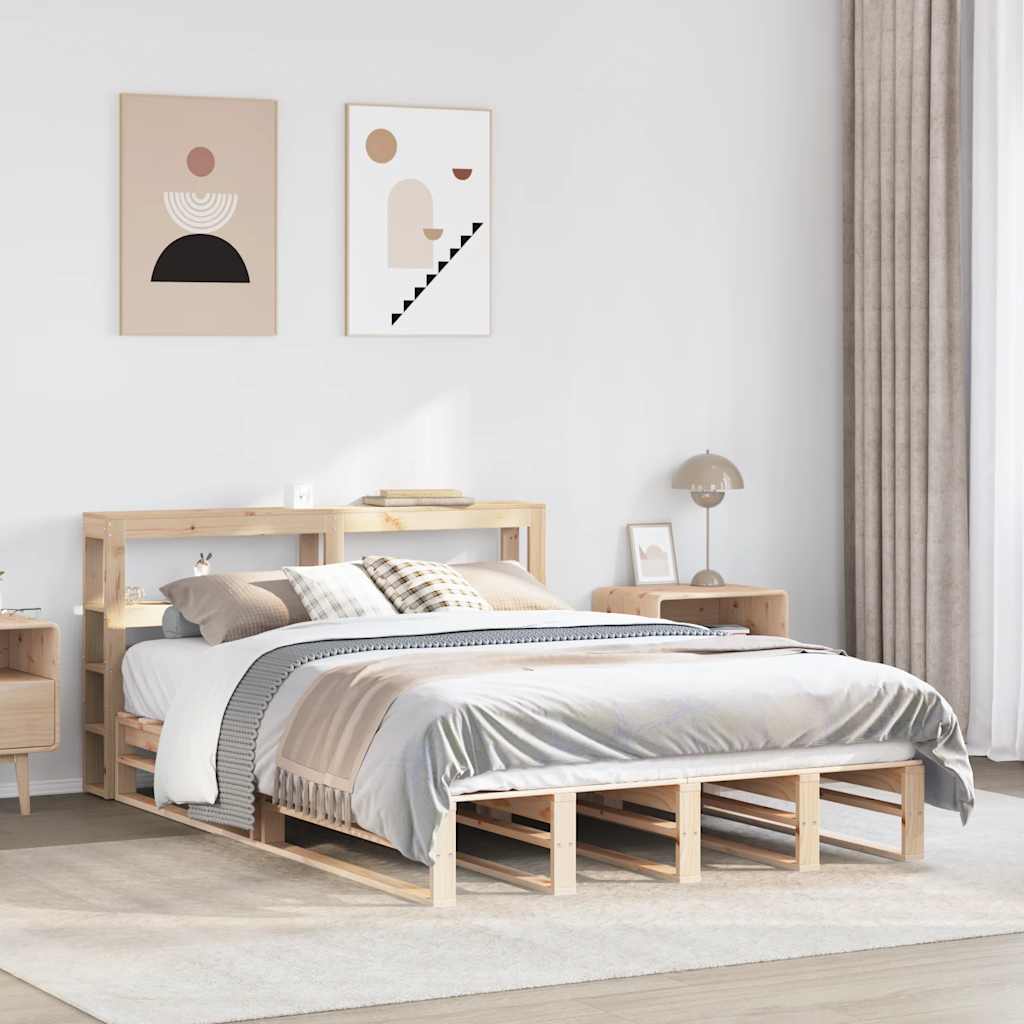 Bedframe zonder matras massief grenenhout 120x200 cm is nu te koop bij PeponiXL, paradijselijk wonen!